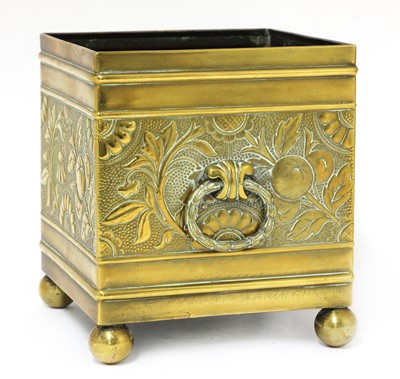 Lot 38 - An Aesthetic brass bough pot