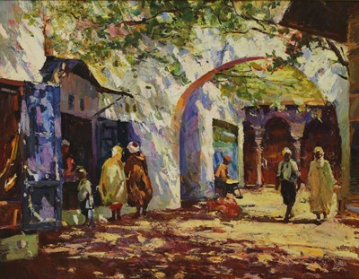 Lot 681 - Anatoli Shapovalov (Ukrainian, b.1949), Market Day