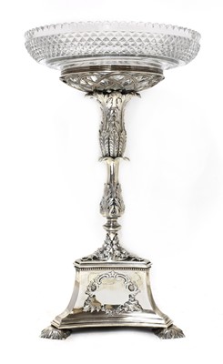 Lot 1 - A Victorian silver epergne