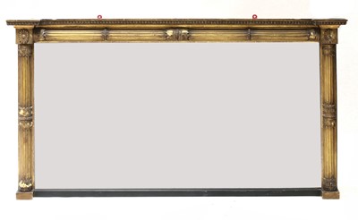 Lot 111 - A George IV gilt framed overmantel mirror