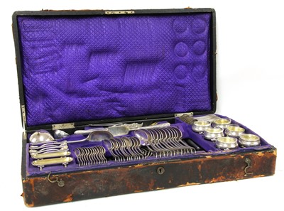 Lot 42 - An Austrian silver cutlery set