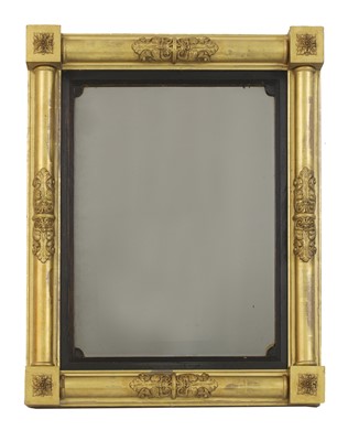 Lot 406 - A William IV giltwood overmantel mirror