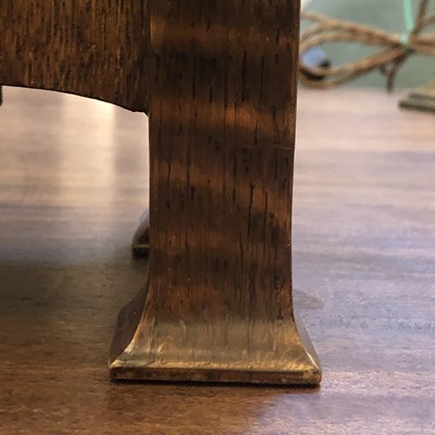 Lot 198 - A rare Arts and Crafts oak architectural clock, designed by CFA Voysey, c. 1902