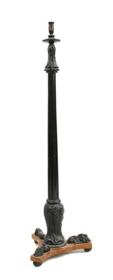 Lot 954 - A Swedish ebonised lamp