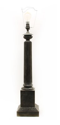 Lot 295 - A bronze table lamp