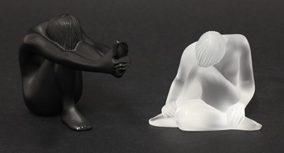 Lot 294 - A Lalique 'Nude Dream' glass paperweight