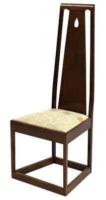 Lot 163 - An Arts and Crafts Glasgow-style mahogany high back chair