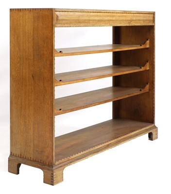 Lot 266 - An oak Cotswold School open bookcase