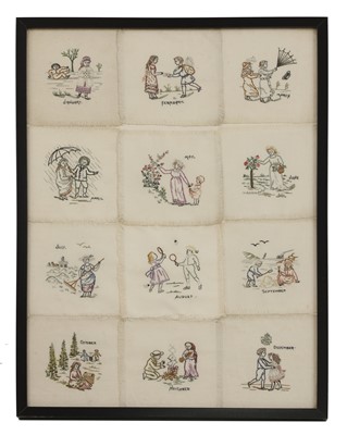 Lot 85 - A collection of twelve cotton doilies