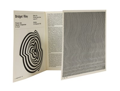 Lot 153 - A Bridget Riley 1963 exhibition booklet