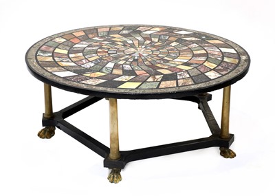Lot 858 - A French gilt and patinated bronze low centre table