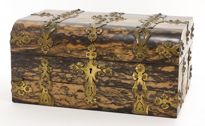 Lot 355 - A Victorian coromandel and gilt metal writing slope