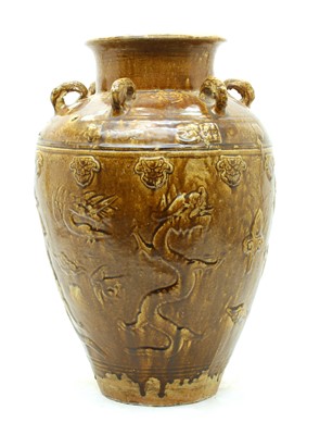 Lot 332 - A Chinese martaban jar