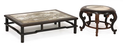 Lot 332 - Two Chinese wood stands