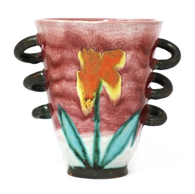 Lot 452 - A glazed pottery vase