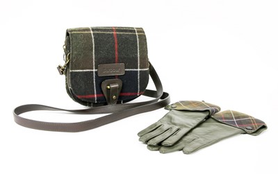 Lot 164 - A Barbour tartan crossbody bag