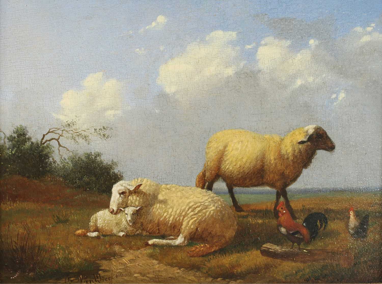 Lot 643 - Jacob van Dieghem (Dutch, 1843-1885)