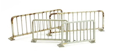 Lot 485 - Two pairs of Eastern European luggage shelves