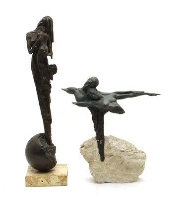 Lot 374 - Joseph Bofill, a contemporary resin, on limestone stand