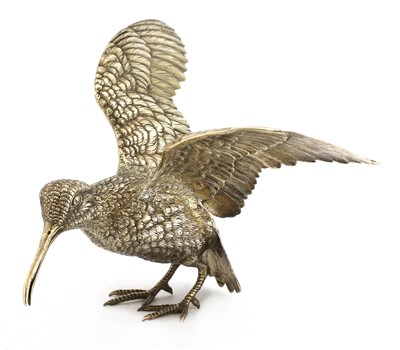 Lot 9 - A Continental silver model of a woodcock