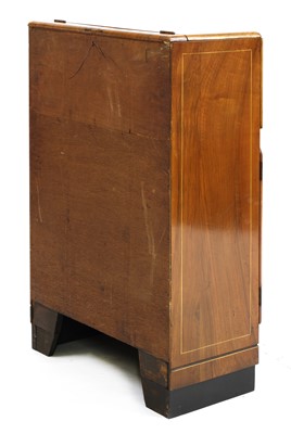 Lot 349 - An Art Deco walnut and chinoiserie-decorated cabinet