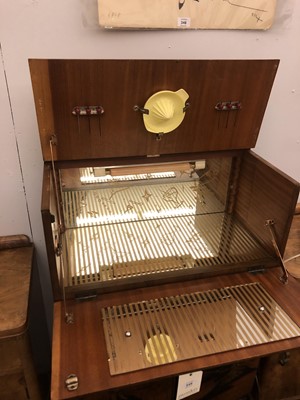 Lot 349 - An Art Deco walnut and chinoiserie-decorated cabinet