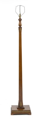 Lot 525 - An Art Deco walnut standard lamp