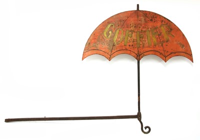 Lot 713 - A French iron and painted trade sign