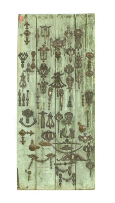 Lot 405 - AN ESCUTCHEON DISPLAY BOARD