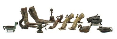Lot 176 - A collection of Far Eastern bronze sculptures