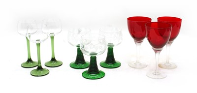 Lot 269 - Two sets of eight antique style glasses