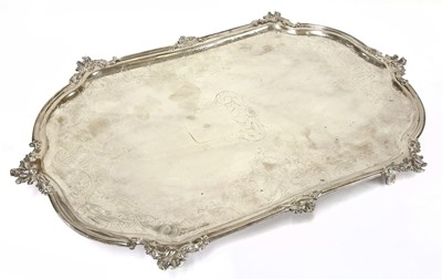 Lot 36 - A Dutch silver tray