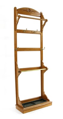 Lot 146 - An Arts and Crafts oak hall stand