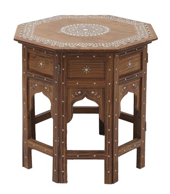 Lot 299 - An Indian inlaid occasional table