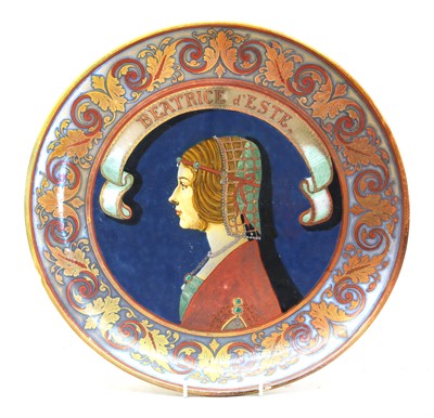 Lot 168 - A continental aesthetic pottery charger
