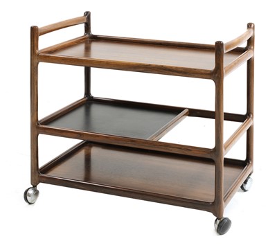 Lot 250 - A Danish rosewood trolley