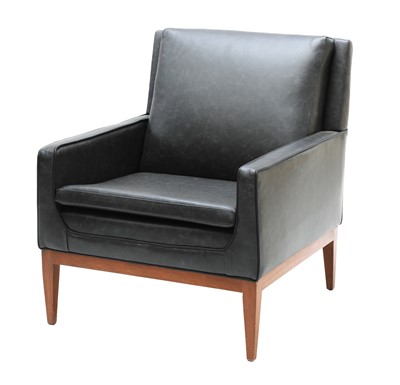 Lot 120A - A leather armchair
