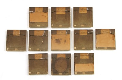 Lot 523 - A collection of eleven Moghul portrait miniatures