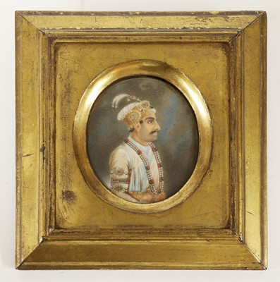Lot 523 - A collection of eleven Moghul portrait miniatures