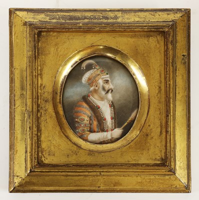 Lot 523 - A collection of eleven Moghul portrait miniatures