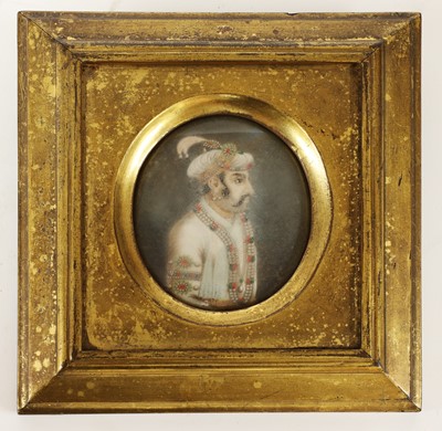 Lot 523 - A collection of eleven Moghul portrait miniatures
