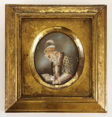 Lot 523 - A collection of eleven Moghul portrait miniatures