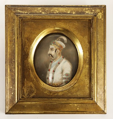 Lot 523 - A collection of eleven Moghul portrait miniatures