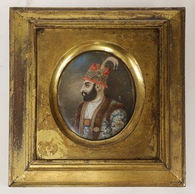 Lot 523 - A collection of eleven Moghul portrait miniatures