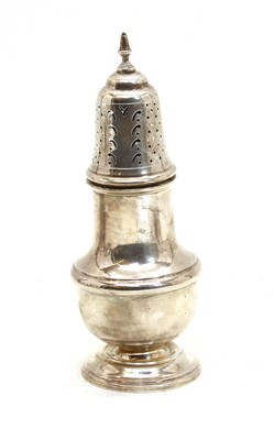 Lot 74 - A silver sugar caster