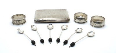 Lot 8 - A silver cigarette case