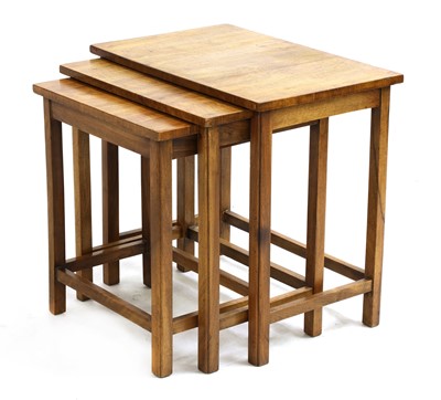 Lot 541 - An Heal's walnut nest of tables