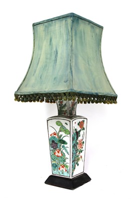 Lot 169 - A Chinese famille verte vase