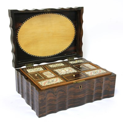 Lot 316 - An Anglo-Indian coromandel workbox