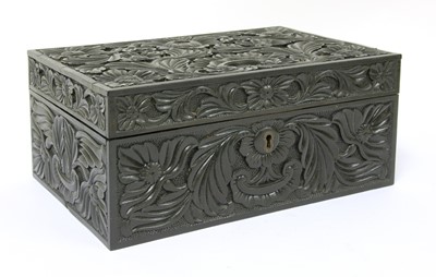 Lot 318 - A Ceylonese ebony workbox